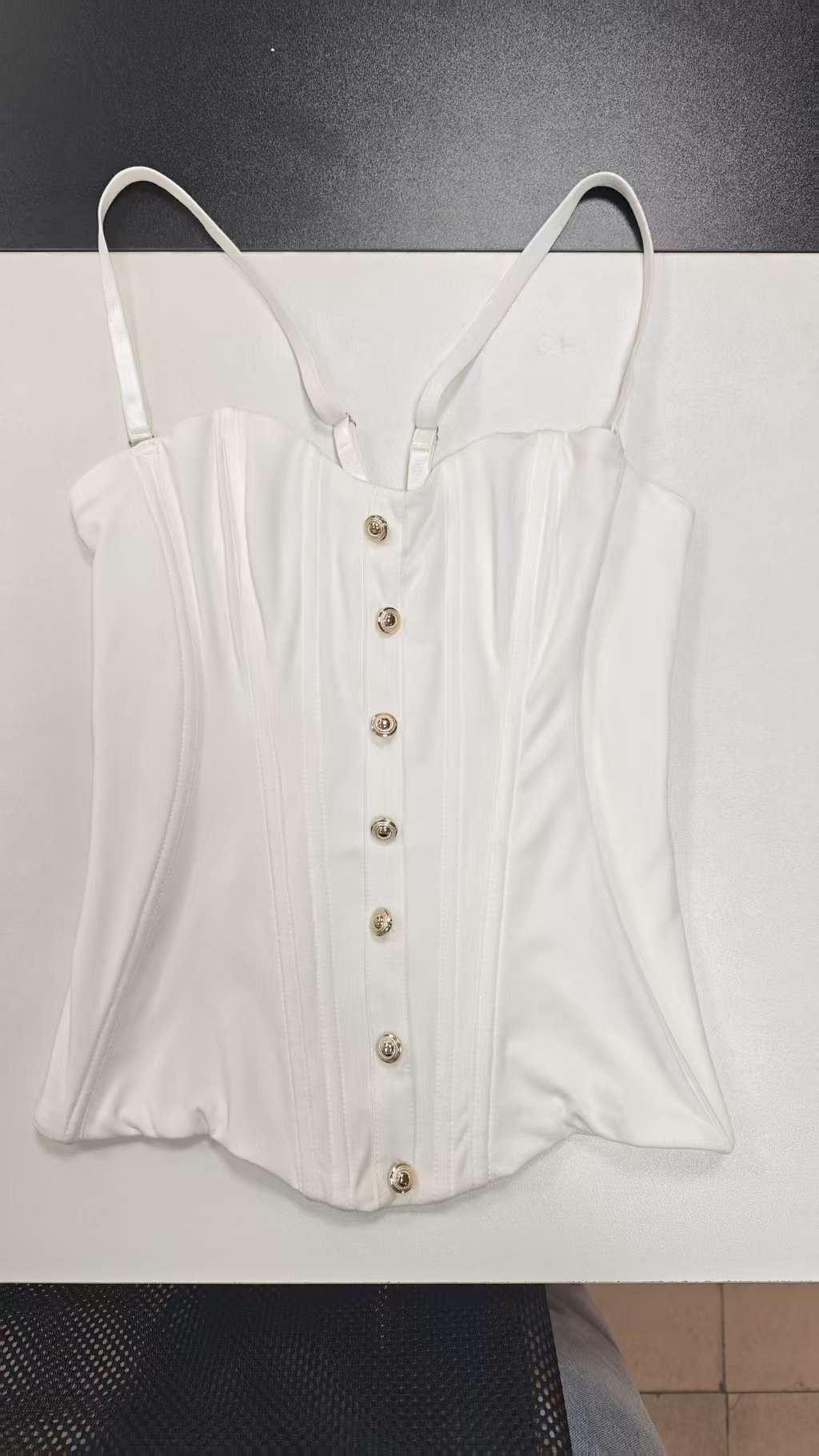 Women Spaghetti Strap Corset Top - Slim Fit Body Shaper Outer Wear Bustier Top